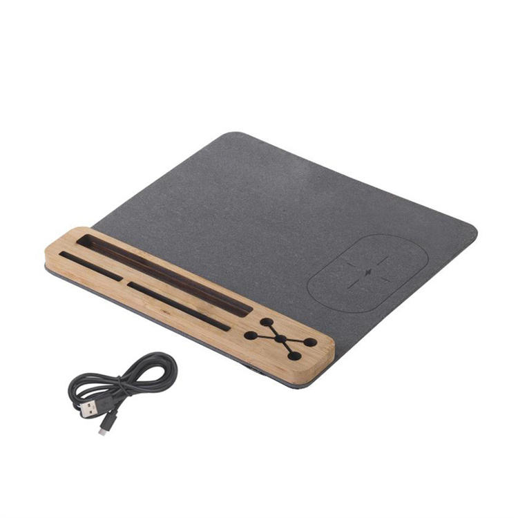 Bamboo-Module Wireless Charging Mouse Pad