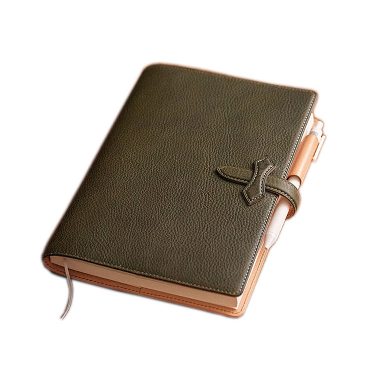 Time-Tanned Leather X-Buckle Notebook Cover