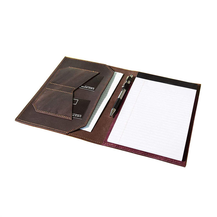 Crazy Horse Leather Notebook Cover - Full View
